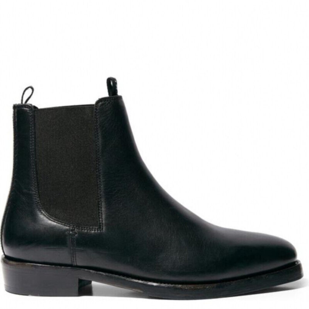 New! Allsaints Black Men's Eli Pull On Chelsea Distressed Boots 43 10 Us Dd292